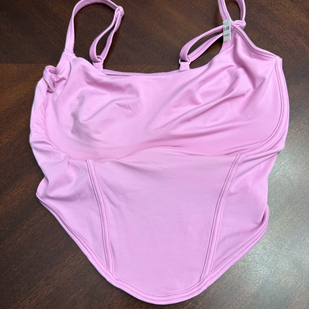 NWT Victoria’s Secret Cinched Micro Corset Bra Pink Small DD